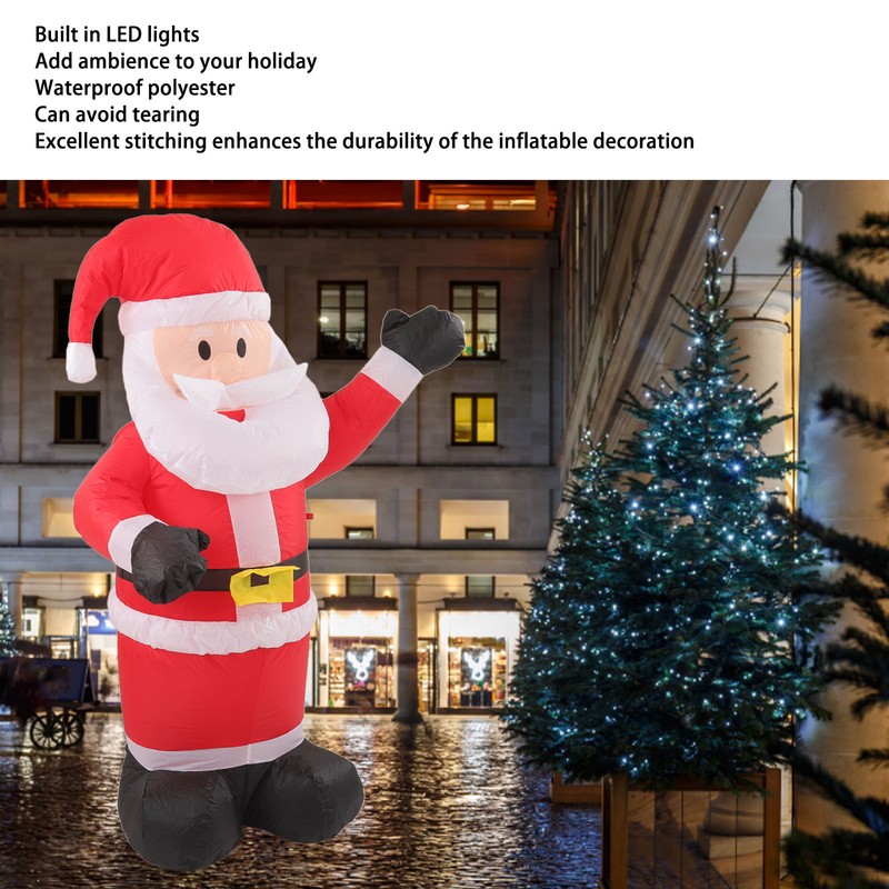 Christmas Inflatable Santa Waterproof Tear Resistance Inflatable Santa Decoration with