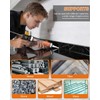 WELLUCK Black Silicone Caulk, 100% Waterproof Silicone Sealant Adhesive Caulking,for