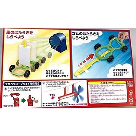 Wind and Rubber Action A Type Propeller Car (Powered by 4 Power Including Wind and Rubber!)