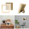 LEKAIYA 5x5 Picture Frames Set of 2, Square Natural Wood