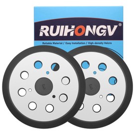 RUIHONGV 2 Pack Sander Replacement Pad for Dewalt, 5 inch 8 Hole Hook and Loop Metal Sander Pad for D26453 D26451 DW420 DW421 DW422, Sanding Pad for Dewalt OE 151281-08 DW4388 Random Orbital Sander