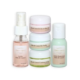 Biomaná Kit de viaje Baba de Caracol (crema día, crema noche, gel de ojos, loción tonificante, desmaquillante)