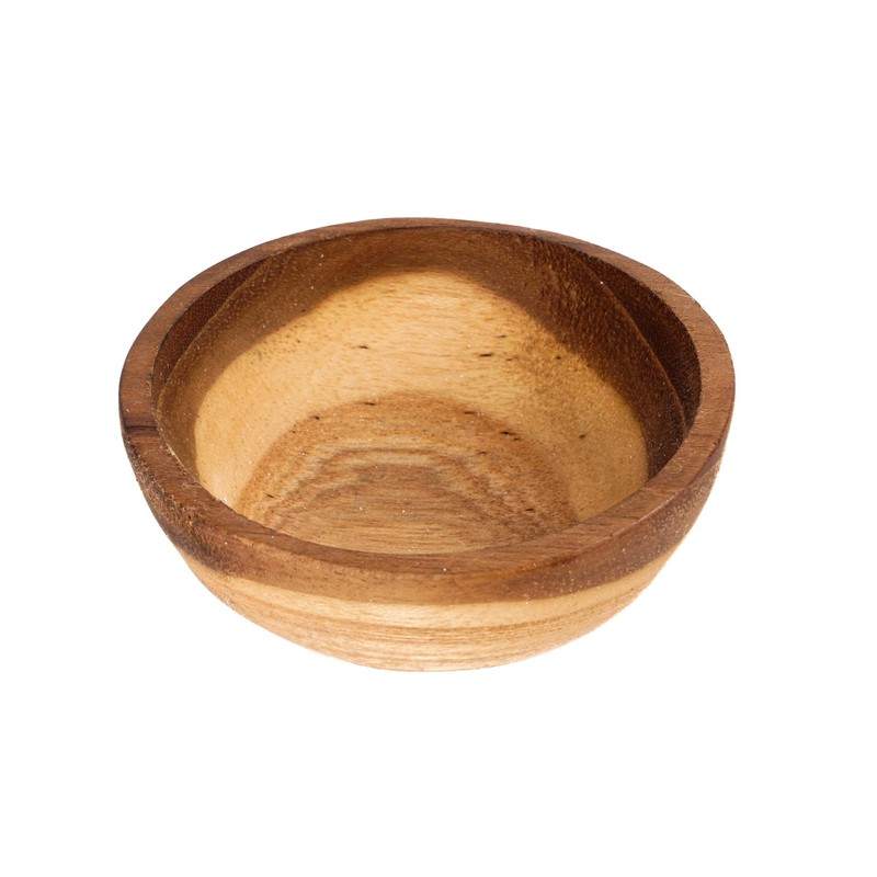 Windalf ELENOIRE Small Teak Bowl 3 cm Piece Salt &