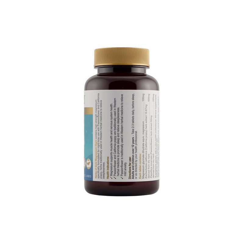 Herbs Of Gold Magnesium Night 60 Tablets