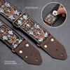 Nefelibata Nefelibata Guitar Strap,Jacquard Embroidery Cotton Guitar Straps with Crazy