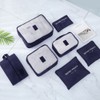Natiform 7 Piece Label Pouches Organizer Bag Travel Storage Luggage