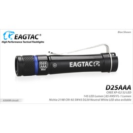 eagletac - D25AAA XP-G2 Keychain Flashlight 145 Lumens w/Color Options