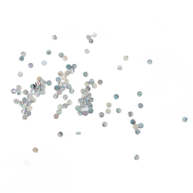100Pcs Fretboard Dots Natural Abalone Shell Bright Color Round Guitar