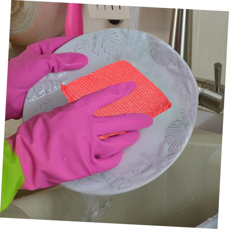 CHILDWEET Kitchen Cleaning Essential Pack Non Scratch Dish Sponges Heavy
