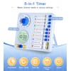 3-in-1 Visual Timer Task Timer with Chore Chart Board, ADHD