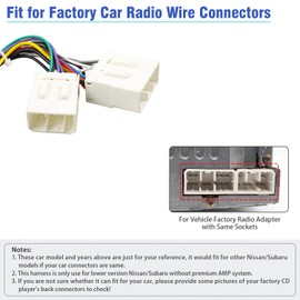 Jayubien Radio Wiring Harness Adapter for Mazda Stereo Connector 1989-2002 Compatible with Mazda 626 929 MX3 MX6 MPV Miata Protege Millinia Tribute Stereo Wire Cable Plug