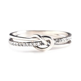 Story Jewellery Mothers Day Gifts from Daughter, The Mother&Daughter Bond is a Knot Tied by Angel's Hands Ring, Mother Daughter Ring, Ring for Mom from Daughter, 925 Sterling Silver Heart Bond Ring09