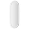 vidaXL LED Bathroom Wall-Mounted Mirror with Oval Shape and Integrated