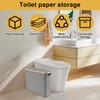 Hnvdkln Toilet Paper Storage Basket, Toilet Paper Organizer for Bathroom,