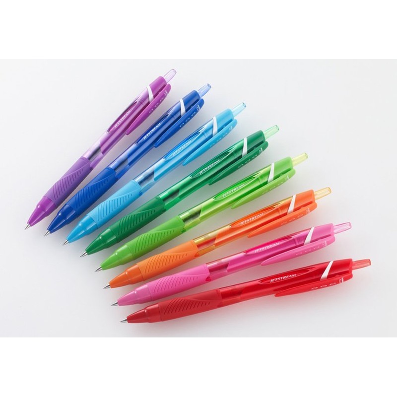 Mitsubishi Pencil Oil Based Ballpoint Pen, Jetstream Color, 10 Count