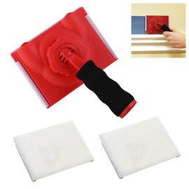 DIQQHI Paint Edger with Two Replacement Pads Set, Suitable for Corners, Walls, and Ceilings Paint Edger. Edge Paint Brush,Paint Edger Tool for Walls,Edge Painting Tool