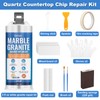 Quartz Countertop Chip Repair Kit - White Granite & Marble
