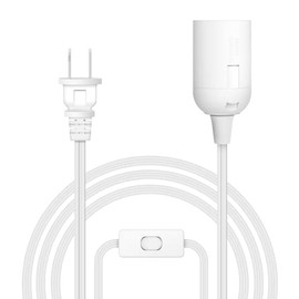 Simple Deluxe 360W 15ft Extension Hanging Lantern Pendant Light Lamp Cord Cable E26/E27 Socket On/Off Switch (No Bulb Included)