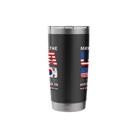USA Flag South Korean Flag South Korea Roots Stainless Steel Insulated Tumbler