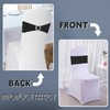 Zrlljp 100PCS Spandex Chair Sashes Bows Stretch Chair Cover Band,Elastic