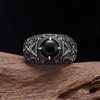 WESTMIAJW Satanic Ring Jewelry Stainless Steel Sigil of Lucifer Satan