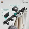 DAFUYUAN Coat Rack Wall Mount 6 Hooks Heavy Duty Stainless