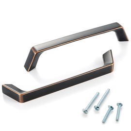 ASKANO 5 Inch Hole Centers, Oil Rubbed Bronze Arch Kitchen Cabinet Pull Handle ZP2210 | Pack of 10, Solid Hardware for Drawer, Dresser, Bathroom, Vanity, Furniture Door, Cupboard, Bedroom, 5"