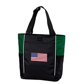 USA Flag Tote Bag Colorblock American Flag Totes Beach Gym Or Travel