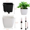 yarlung 6 Pack Self Watering Planter with Water Level Indicator,