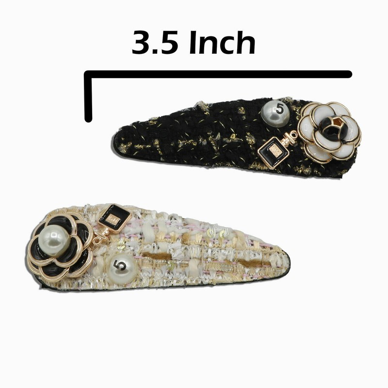 Unbranded Hair Clip Hair Stylish Black White Shell Style Hair