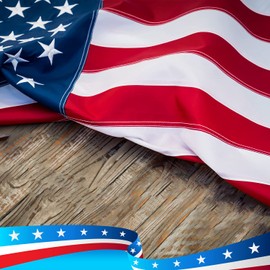 American flag 4x6 ft - 300 D US flag 4x6 outdoor Made in USA - US Flag Premium Nylon Long lasting - Embroidered Stars Sewn Stripes Brass Grommets United States U.S. flag 4 x 6 ft outdoors indoors pole wall