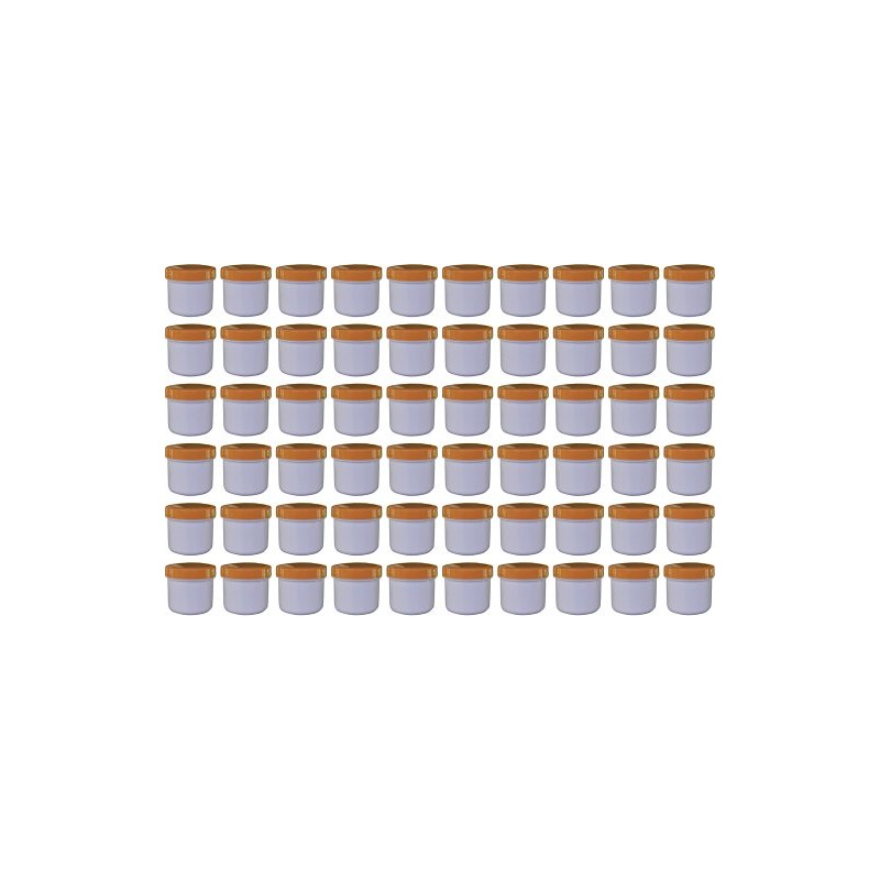 60 containers containers Ointment Cream Ointment Kruke Flat 25ml Capacity,