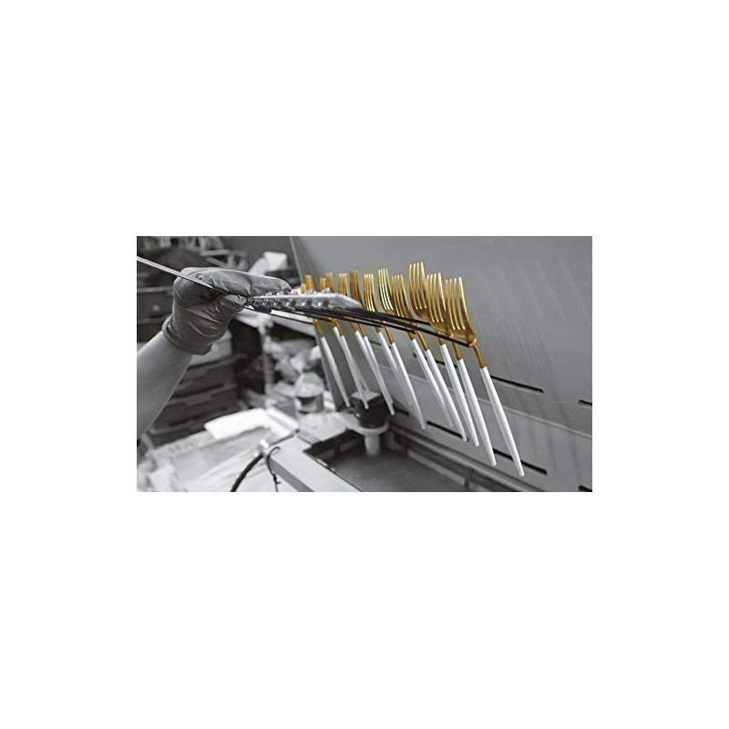 Cutipol GO.11 WGB Single Teaspoon GOA Gold x White