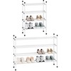 STORAGE MANIAC Expandable Shoe Rack, 16 Pairs Stackable Small Shoe