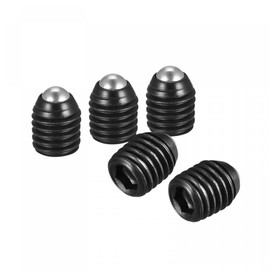 sourcing map Grub Screws with Ball Head M10 x 12 mm Metric Spring Steel Hexagon Socket Pack of 20