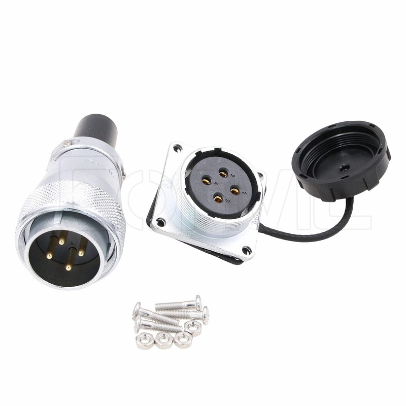 Eonvic WEIPU WS28 Plug Waterproof IP67 Metal Plug Socket Square