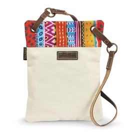Women's Laurel Burch Maya Cat Small Crossbody BEIGE MULTI NS