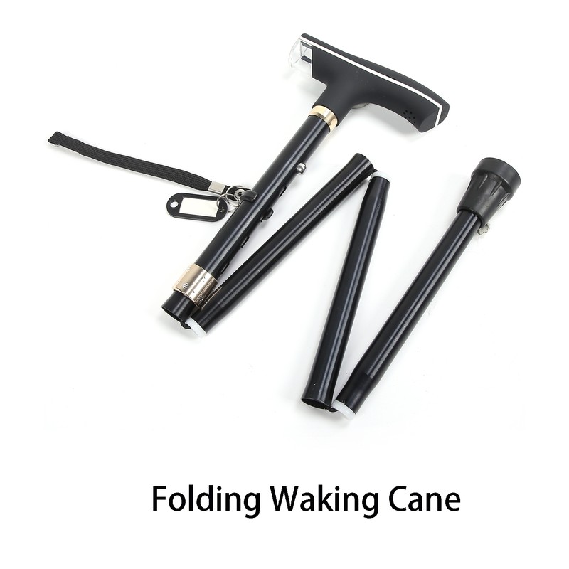 15 Gears Adjustment Elderly Folding Waking Cane Hand Walking Standing