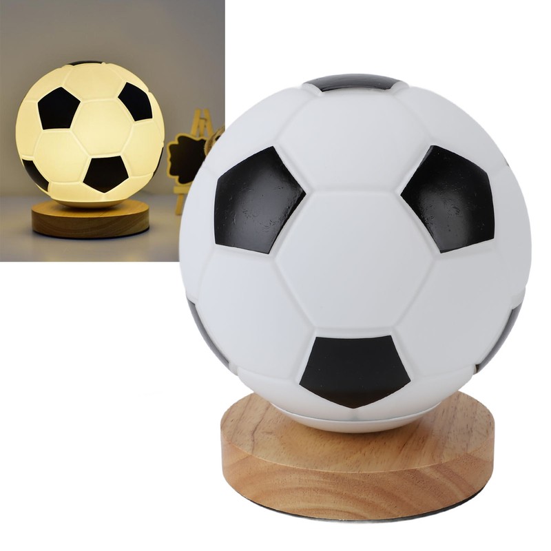 Soccer 3D Lamp Night Light with Remote Control Timer Soft