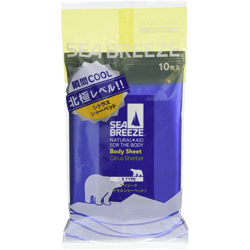 Sea Breeze Ice Type Body Sheet Citrus Sherbet 10 Sheets