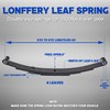 Lonffery 3500lb Tandem Trailer Leaf Spring Kit with 5-1/2" U-Bolts