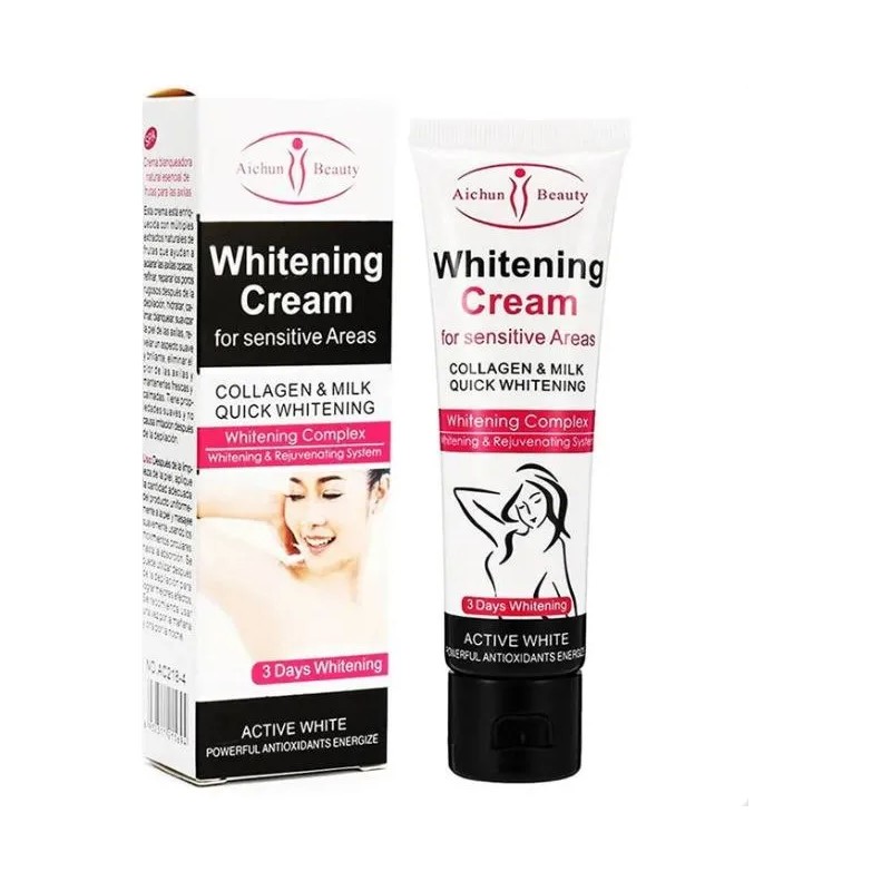 Aichun Crema Aclaradora Rostro Axilas Codos Cuello Tono Uniforme