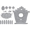 Build a Spring Birdhouse Etched Dies from Birdhouses Through The