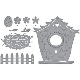 Build a Spring Birdhouse Etched Dies from Birdhouses Through The Seasons by Vicky Papaioannou