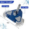 POOLAZA Pool Vacuum Head, Weighted Pool Vacuum Head with 1-1/4'',1-1/2''
