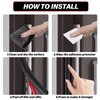 Silicone Weather Stripping Door Seal, 20FT Self Adhesive D-Shaped Door