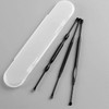 Double-sided multipurpose earpick case 3p set (black)