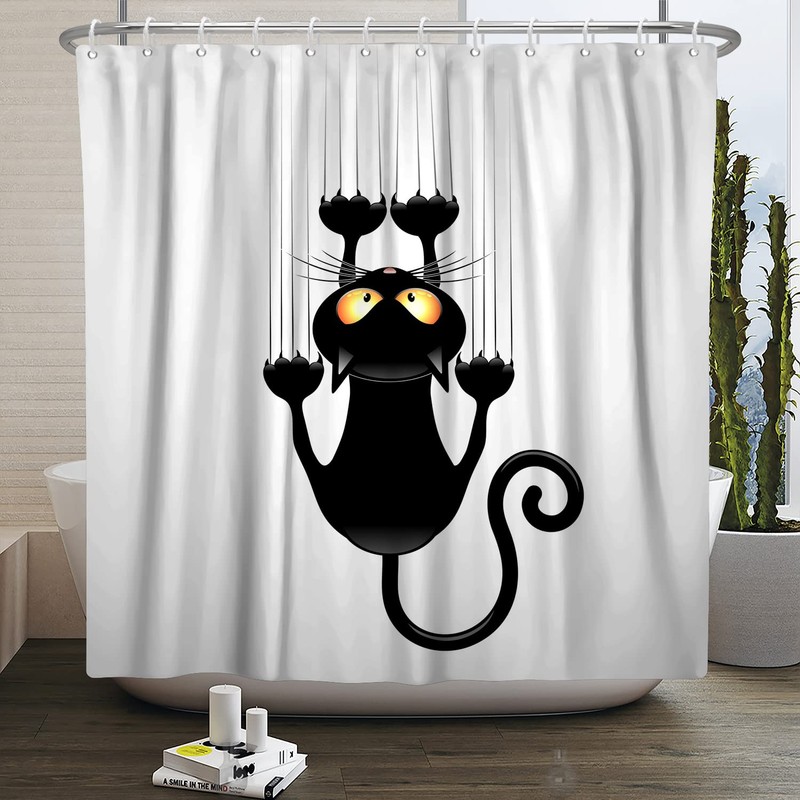 SDOTPMT 122 x 183 cm Black Cat with Sharp Paws