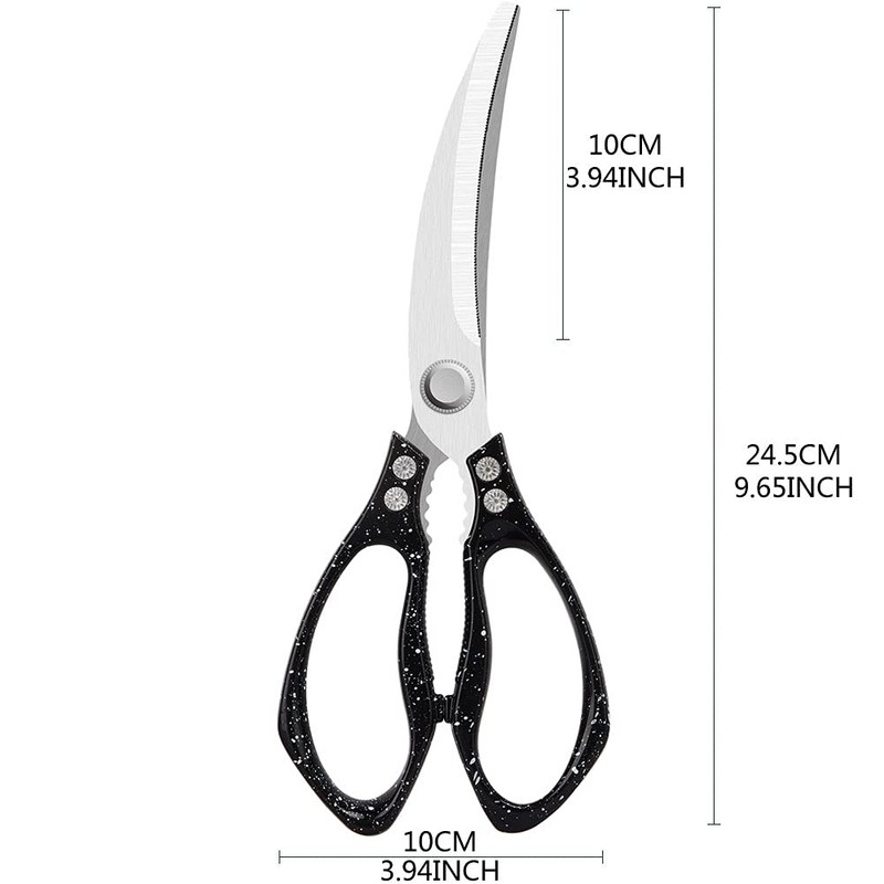 Jasni Fish pattern Powerful kitchen scissors professional Heavy Duty Multi-Purpose
