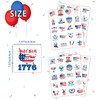 4th of July Decorations Temporary Tattoos -80Pcs America,Red White and